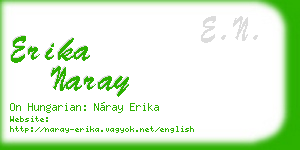 erika naray business card