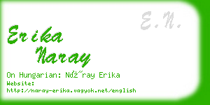 erika naray business card